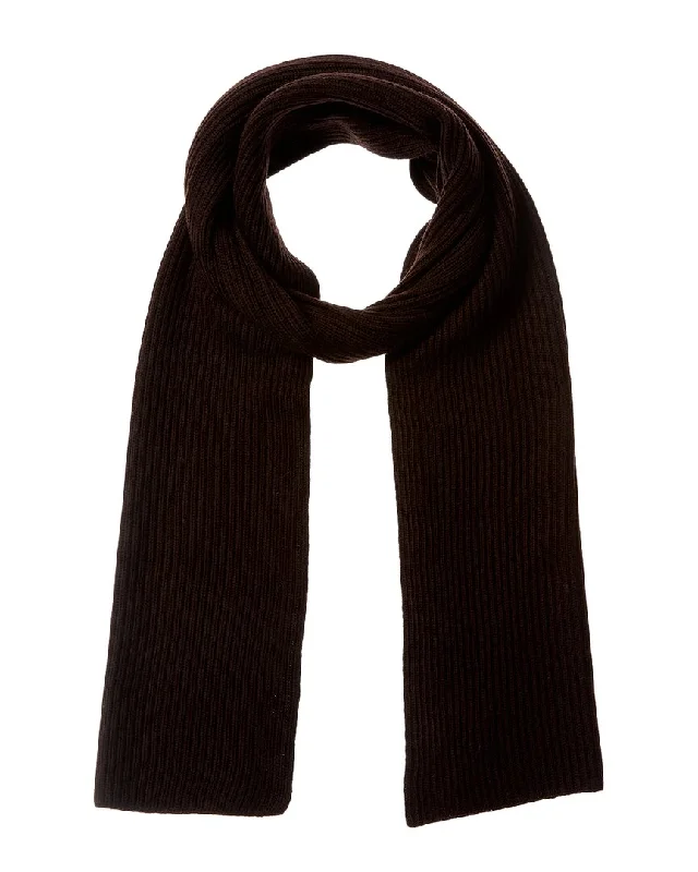 Mens Scarf Fall-Portolano All Over Full Needle Rib Wool Scarf