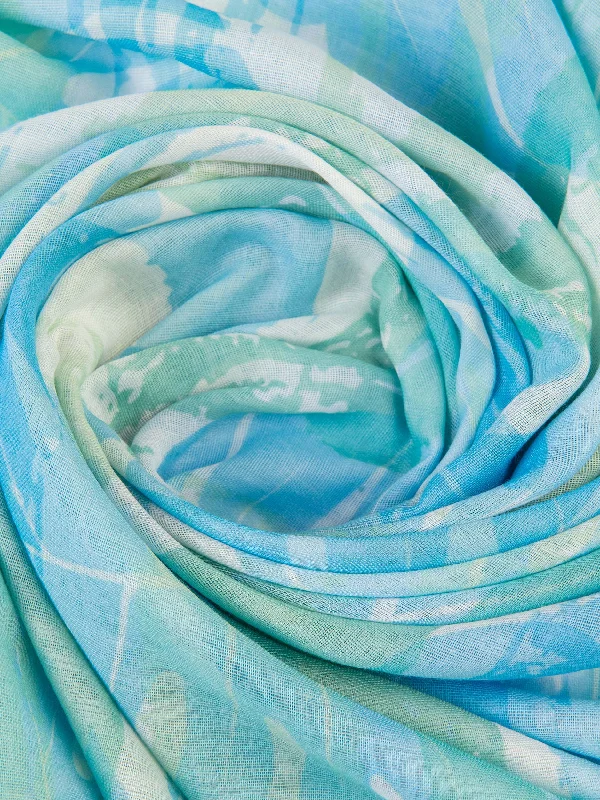 Shawls for casual outings-Printed Viscose Scarf