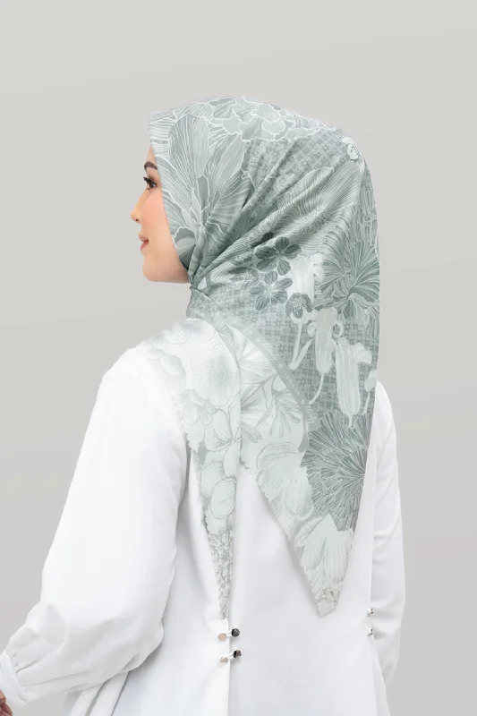 Neck Scarves single layer-Azalea Scarf Thyme