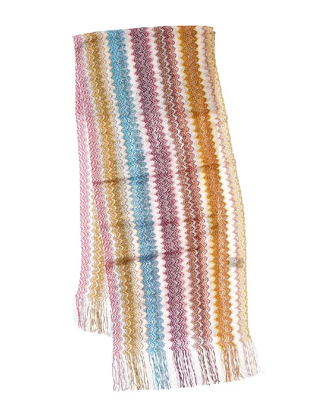 Scarves in premium cashmere -Missoni Logo Scarf