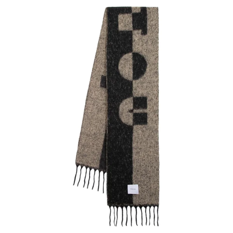 Scarves for holiday travel -Scarf - PATOU - Wool - Black