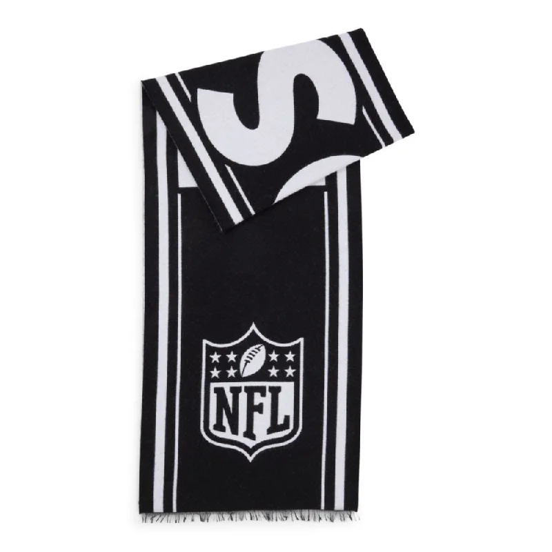 Mens Scarf Rainbow-BOSS x NFL scarf with special jacquard branding