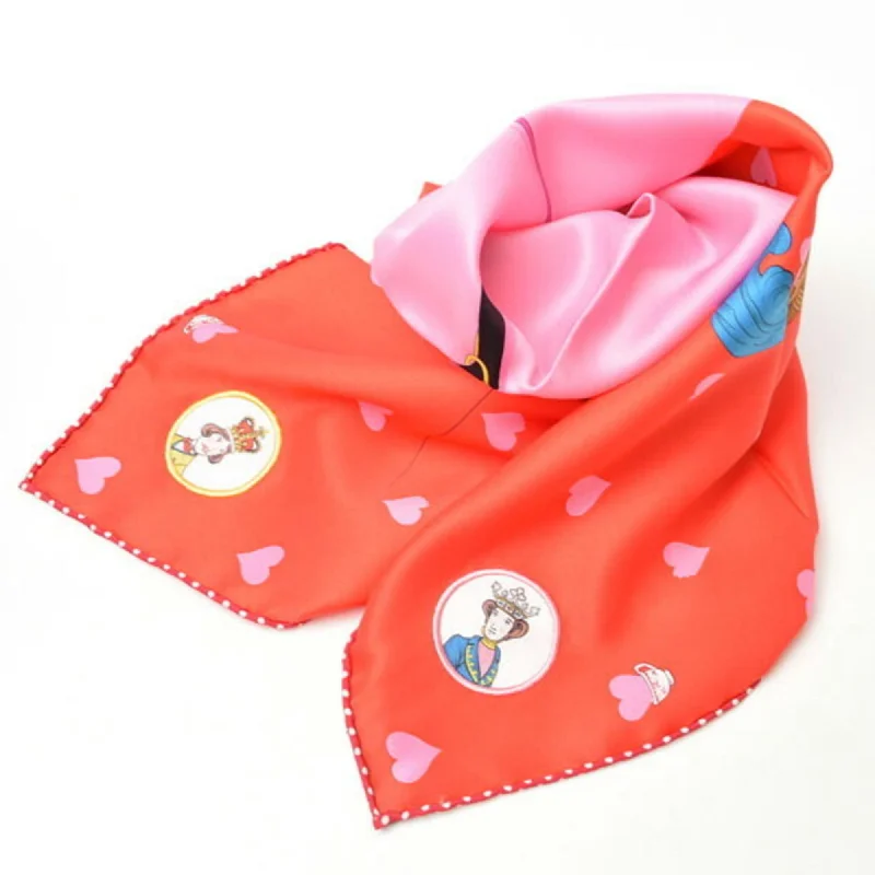 Scarves with luxurious feel -Hermes pink  Color Silk Scarf (Pre-Owned)