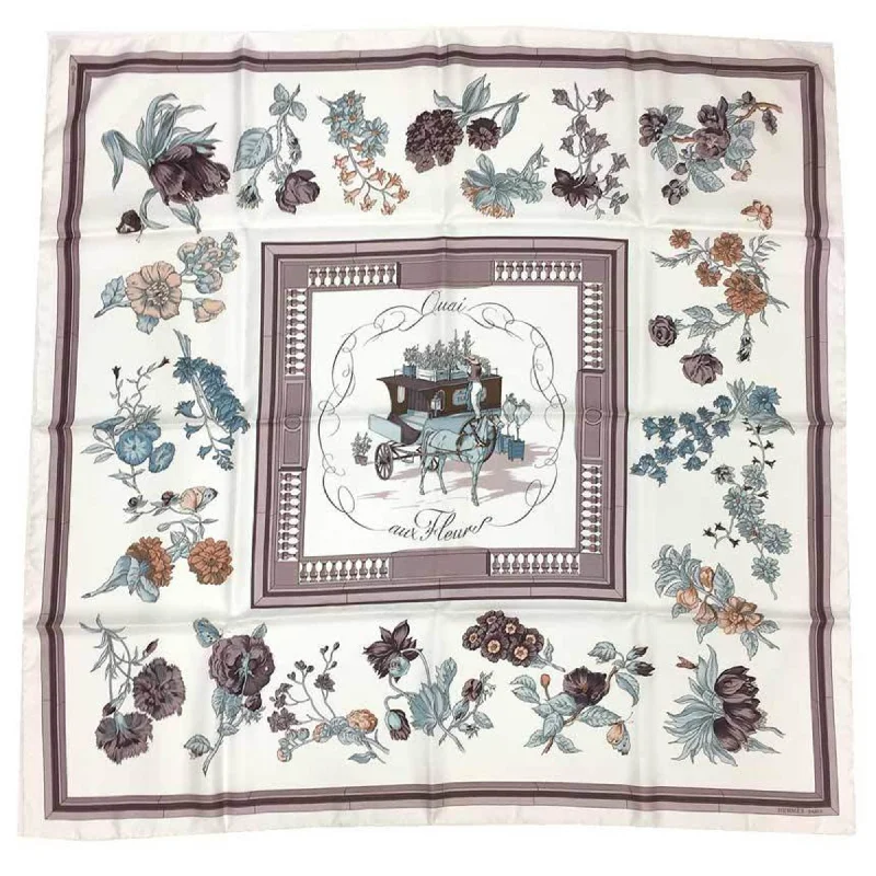 Scarves with watercolor effects -Hermes  Silk Scarf (Pre-Owned)