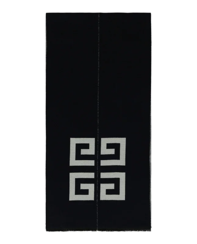 Mens Scarf Cheap-Split Logo Scarf