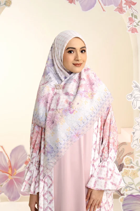 Neck Scarves summer-Ariana Scarf Syar'i Orchid Swan