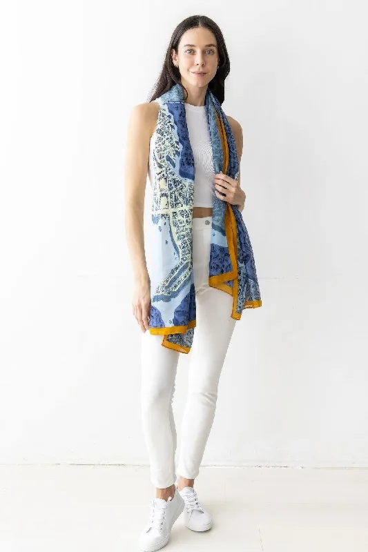 Scarves with graceful drapes -Fashion Skinny Scarf