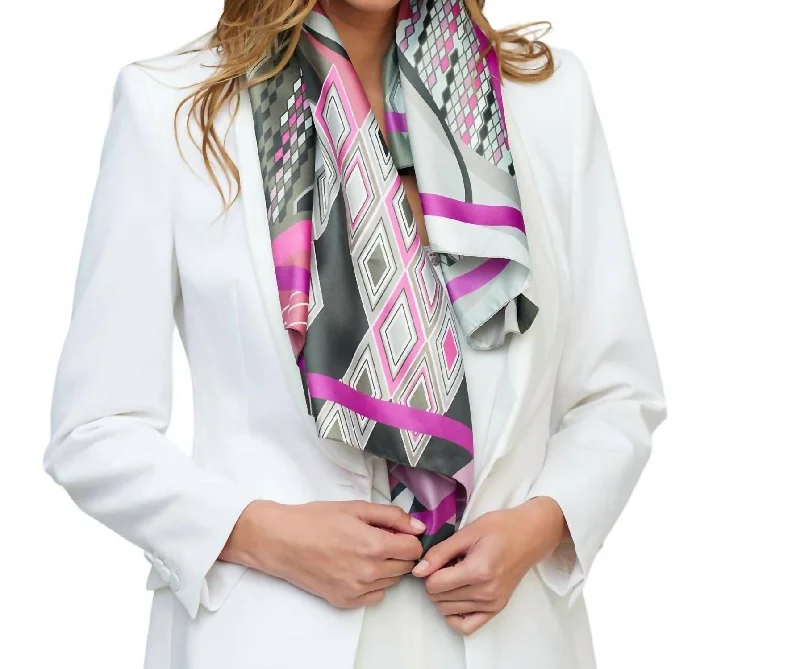 Scarves for active wear -Carina Scarf In Fuchsia