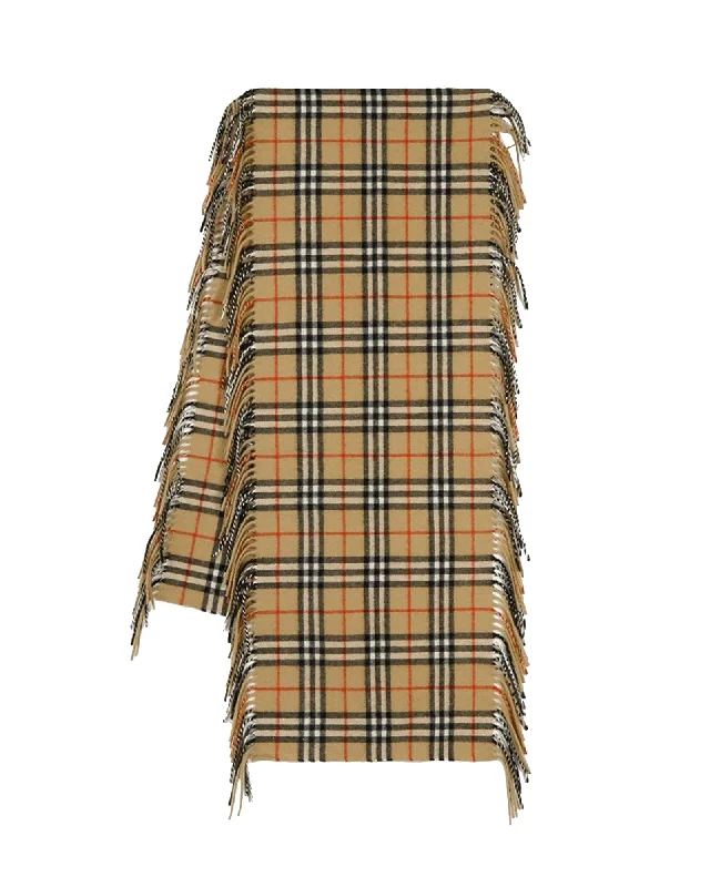 Scarves for charity fundraisers -Mu Scarf - Burberry - Cashmere - Archive Beige