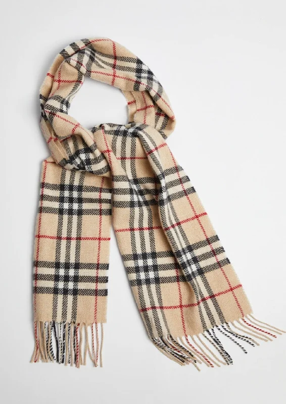 Scarves for cool teens -Foxford Fawn, Black & Red Check Scarf