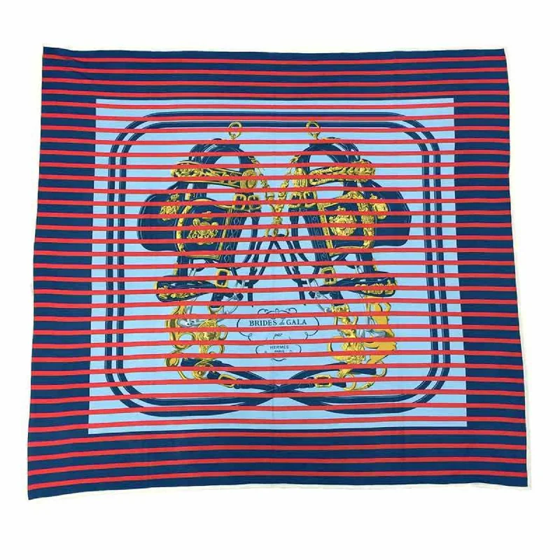 Scarves for garden weddings -Hermes blue Navy  Color Silk Scarf (Pre-Owned)