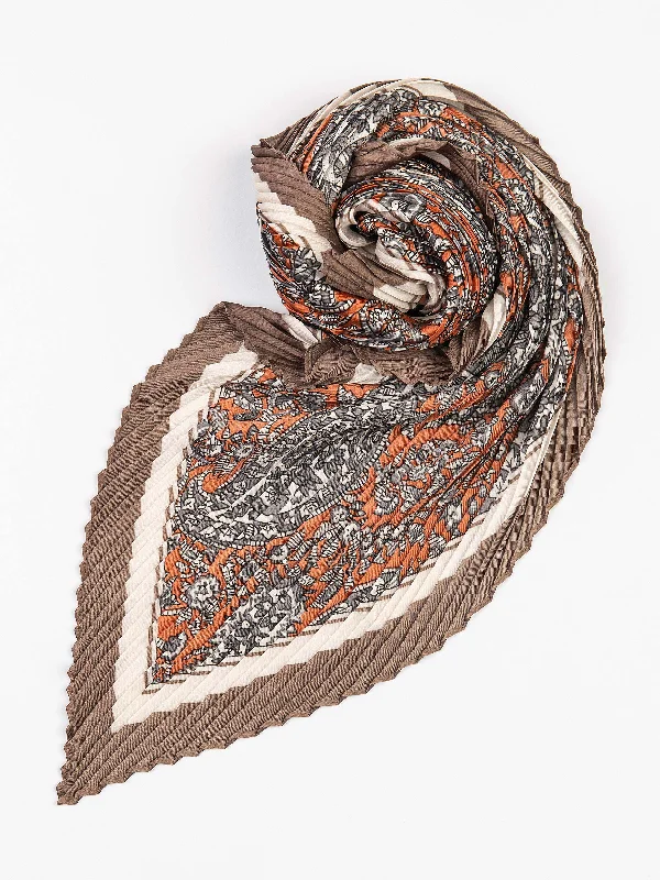 Shawls with subtle hues-Crush Neck Scarf