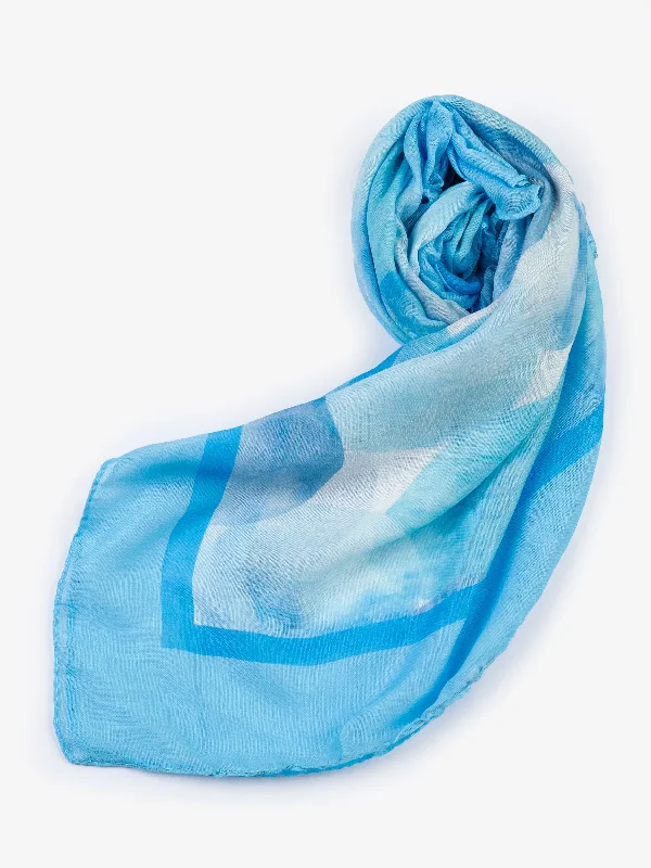 Shawls for casual layers-Printed Viscose Scarf