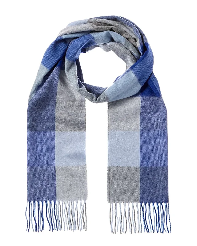 Scarves for full figures -Amicale Cashmere Buffalo Check Cashmere Scarf