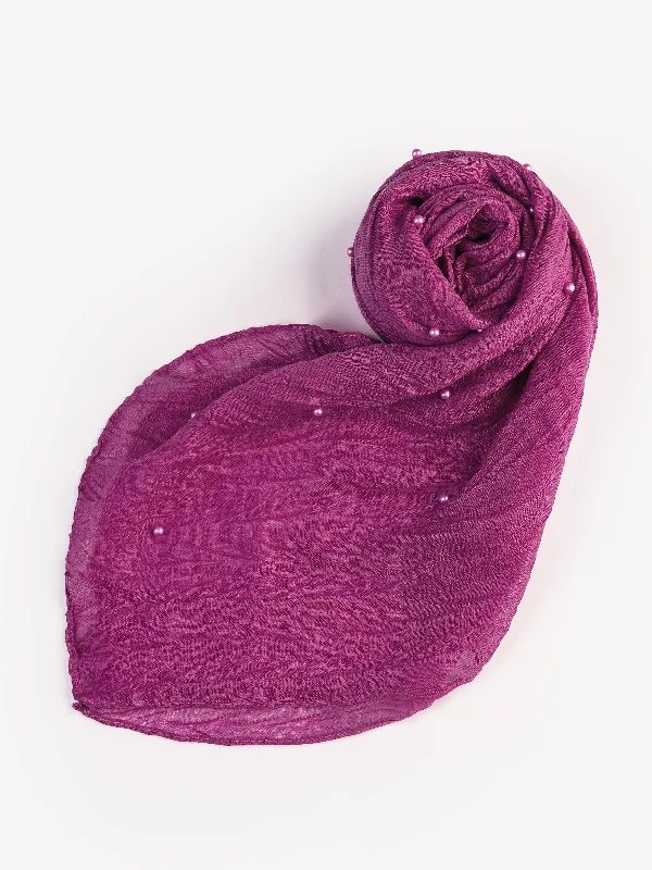 Shawls for summer comfort-Pearl Viscose Scarf