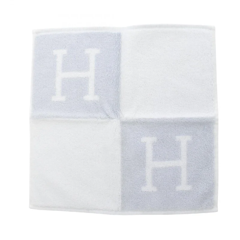 Scarves for short trips -Hermes blue  Cotton Towel Handkerchief (Pre-Owned)