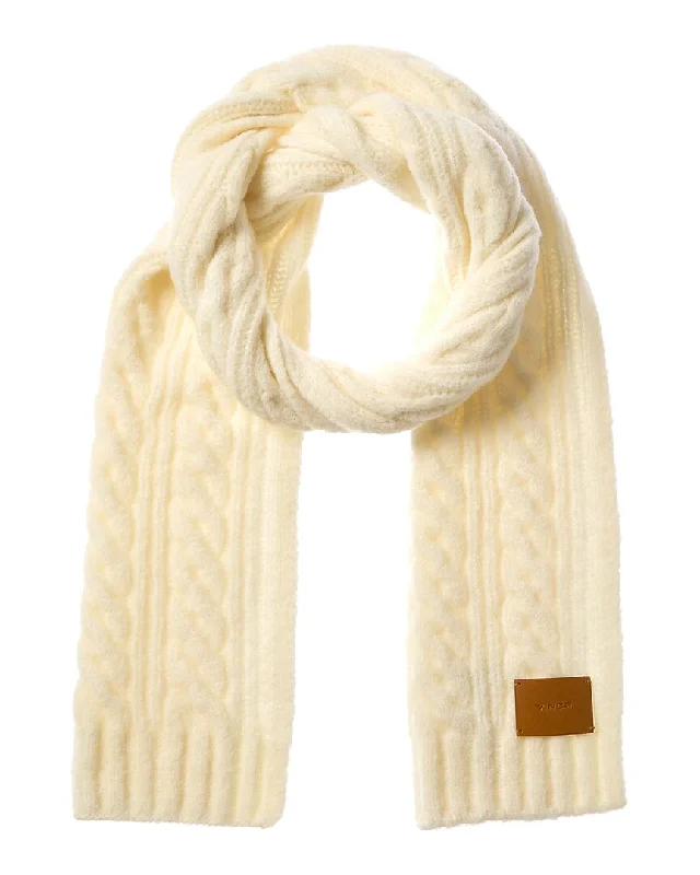 Scarves for town fashion -Vince Airspun Cable Wool-Blend Scarf