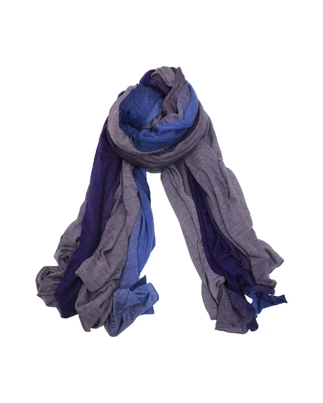 Scarves for fun parties -Max Mara Gradient Scarf in Purple Cotton