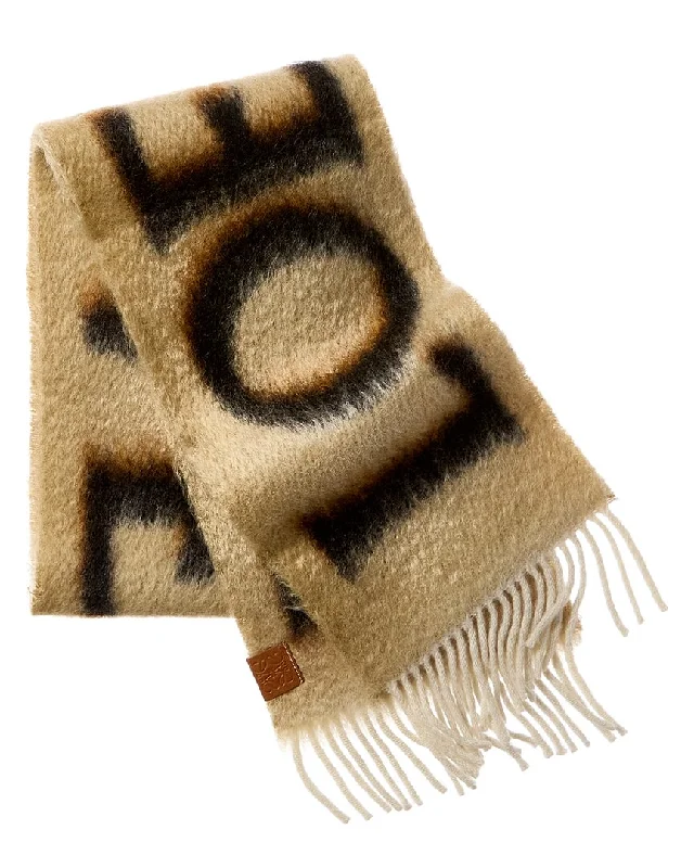 Scarves with gentle shimmer -Loewe Wool & Mohair-Blend Scarf