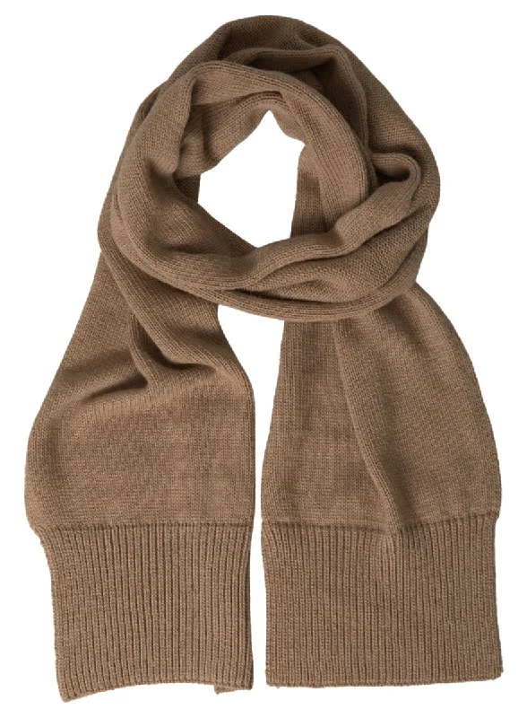 Scarves in staple designs -Dolce & Gabbana Elegant Camel  Women's Women's Scarf