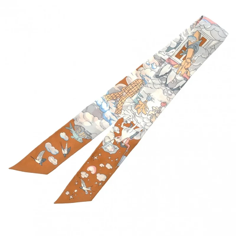 Scarves with global motifs -Hermes Twilly Silk Scarf (Pre-Owned)