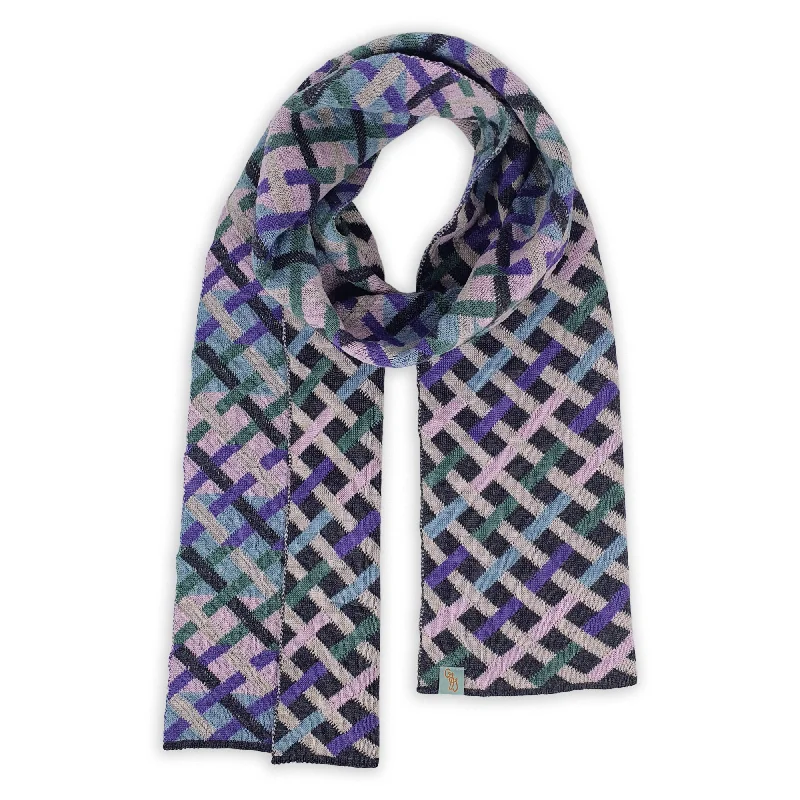 Scarves with hand-stitched details -SCARVES - THREADED - EXTRA FINE MERINO WOOL