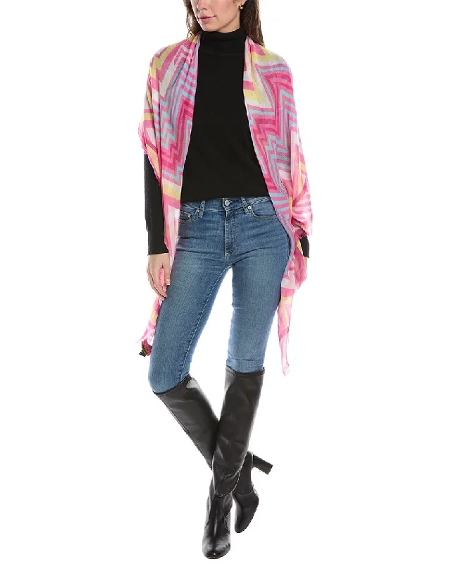 Scarves with chic designs -Missoni Logo Silk-Blend Shawl