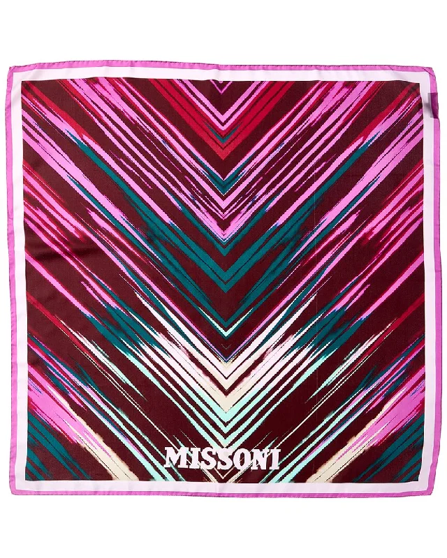 Scarves with pom-pom accents -Missoni Silk Scarf