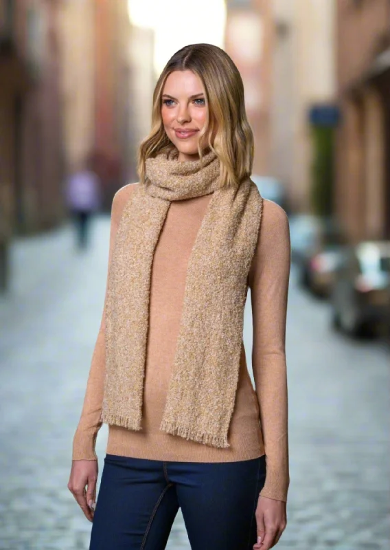 Scarves for autumn vibes -Mucros Cara Scarf | Beige