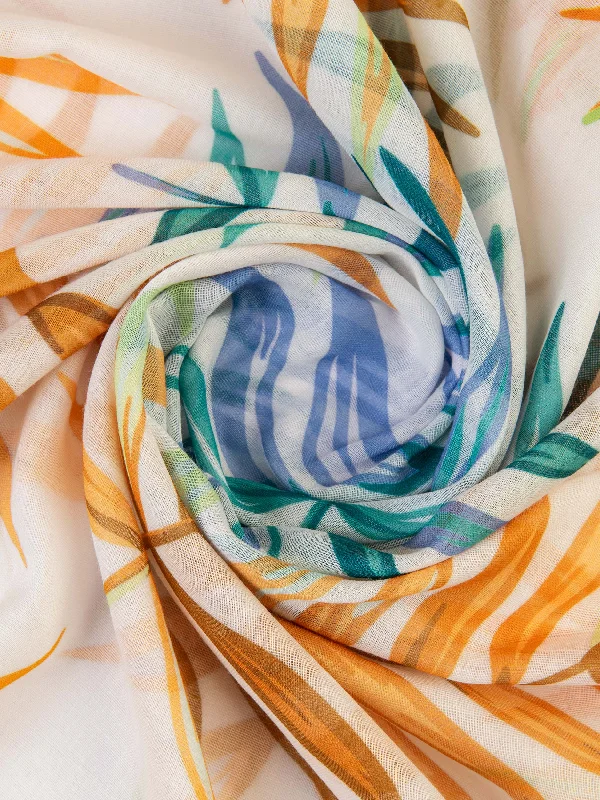 Shawls for cozy evenings-Printed Viscose Scarf