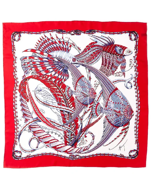 Scarves for beach outings -Ferragamo Silk Scarf