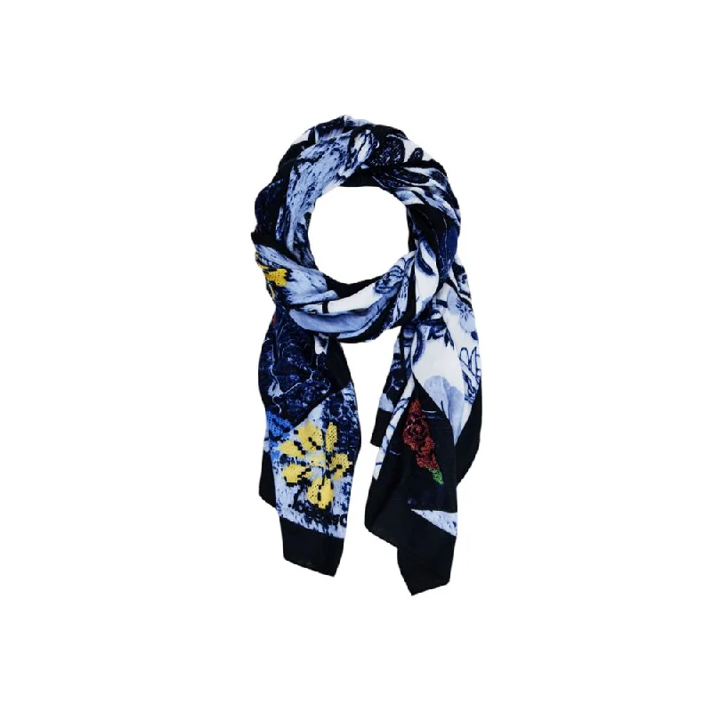 Scarves with crochet patterns -Desigual  Polyester Women's Scarf