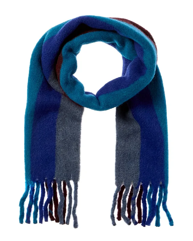 Mens Scarf Ski-PS by Paul Smith Cozy Stripe Wool-Blend Scarf