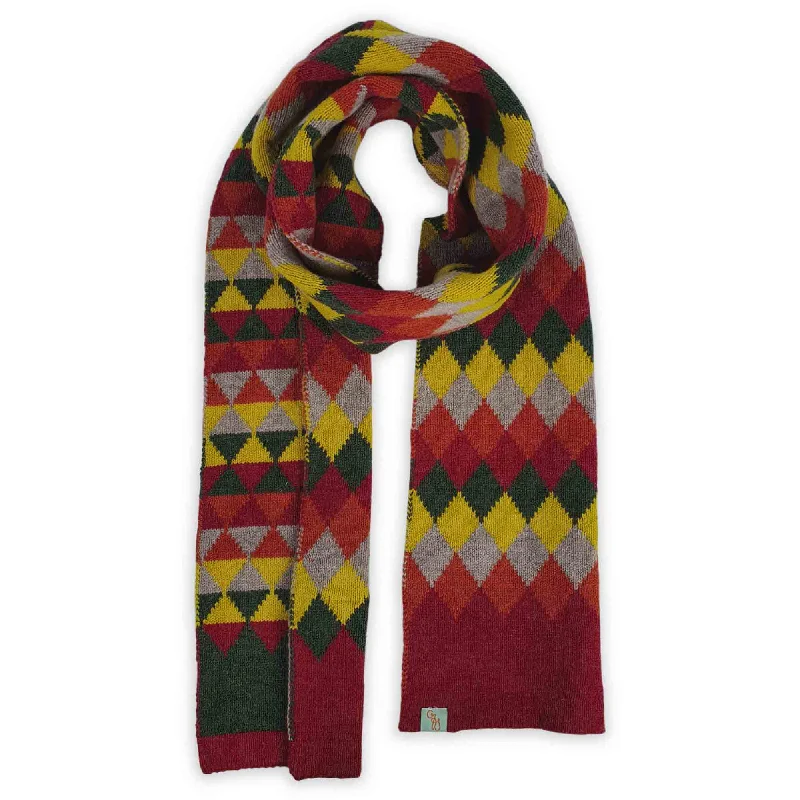 Scarves with cultural prints -SCARVES - ARGYLISH - PREMIUM AUSTRALIAN LAMBSWOOL