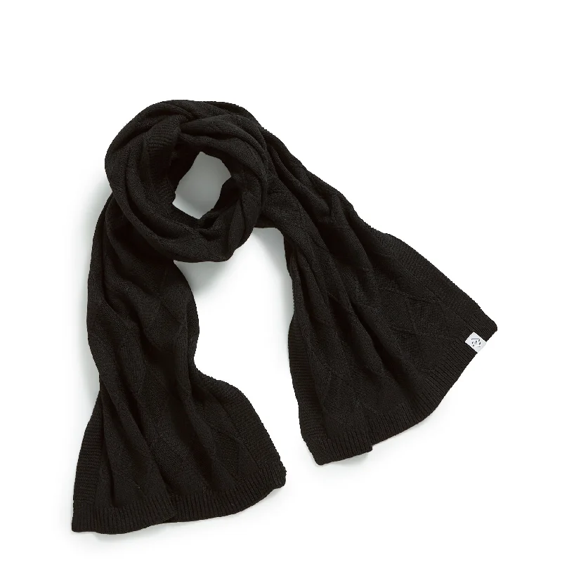 Scarves made of cotton -Outlet Knit Scarf