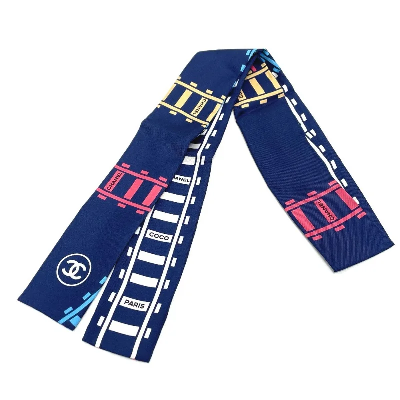 Scarves with edge trims -Chanel  Silk Scarf (Pre-Owned)