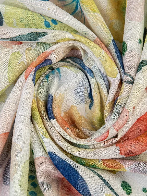 Shawls for autumn nights-Printed Viscose Scarf