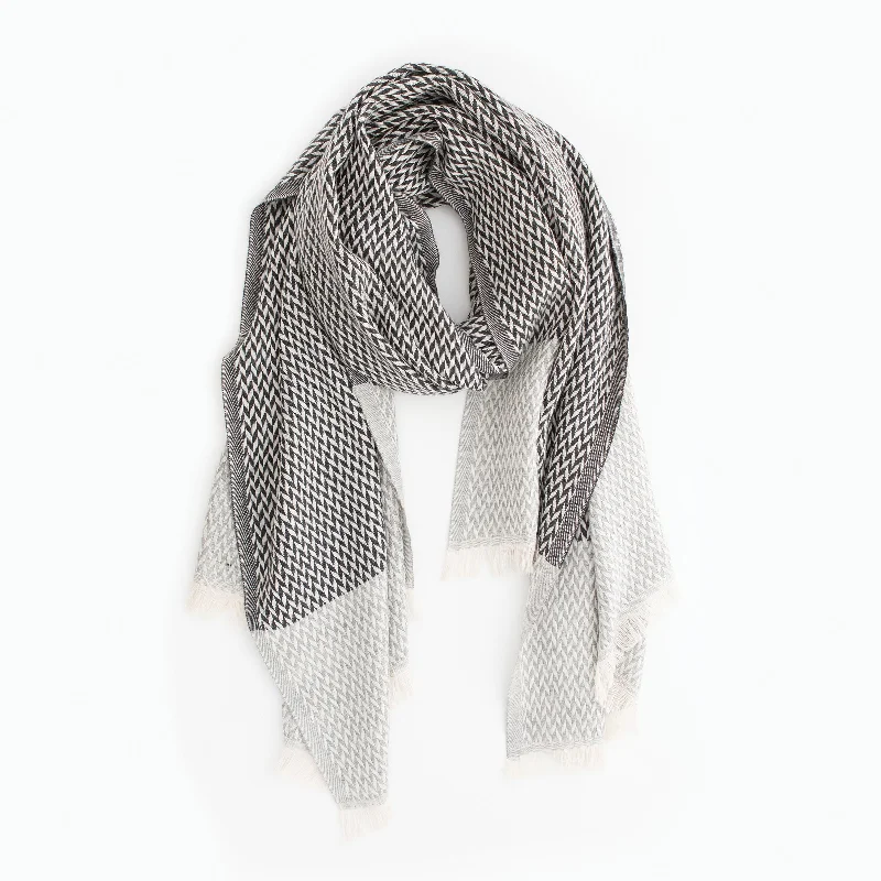 Scarves for class looks -Herringbone Shawl