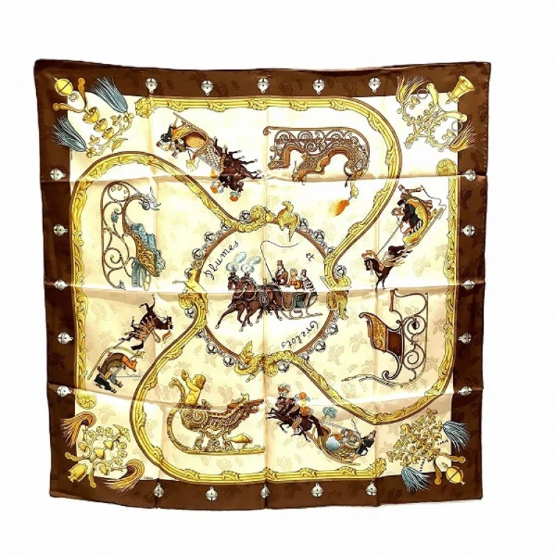 Scarves with metallic threads -Hermes   Silk Scarf (Pre-Owned)