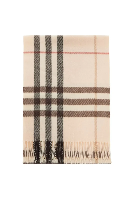 Mens Scarf In-Store-Burberry Check Cashmere Scarf