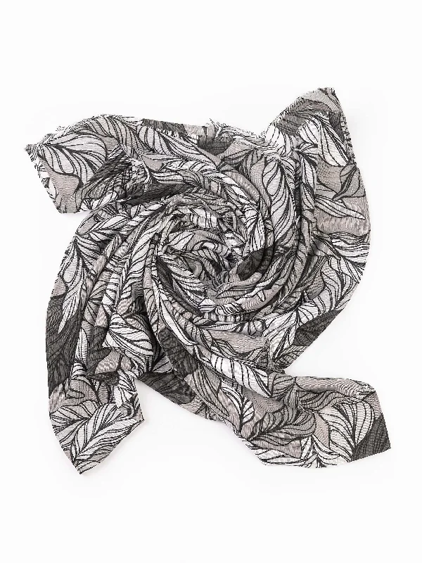 Shawls for daily layers-Printed Viscose Scarf