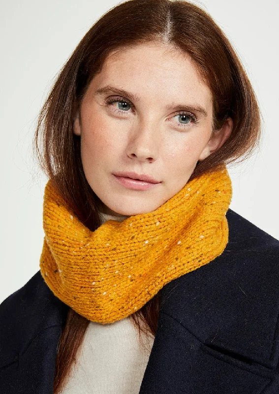 Scarves with paisley designs -Aran Nepped Snood | Sunflower