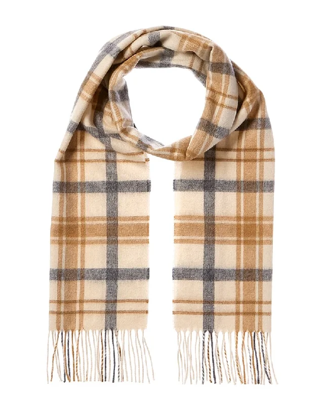 Scarves with bright colors -Amicale Cashmere Scottish Plaid Cashmere Scarf