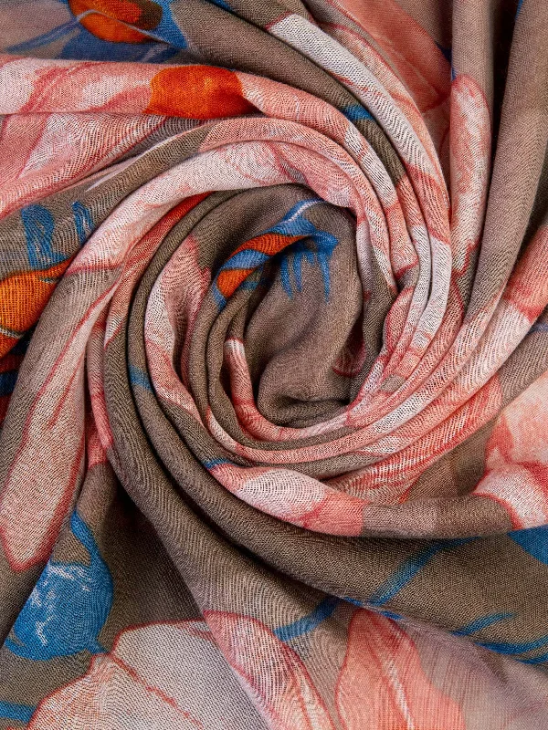 Shawls for daily comfort-Printed Viscose Scarf