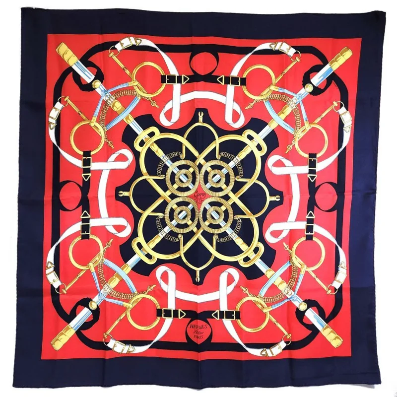 Scarves for everyday wear -Hermes Navy  Color Scarf (Pre-Owned)