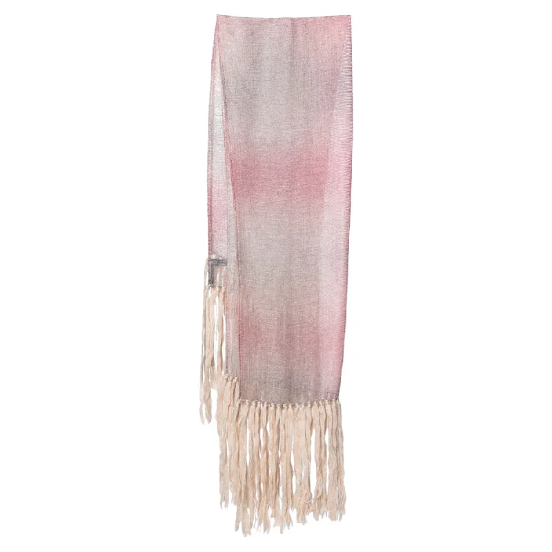 Scarves for joggers -Emporio Armani Ombre Mohair & Silk Fringed Scarf