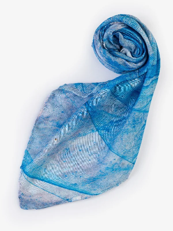 Shawls with elegant patterns-Printed Viscose Scarf