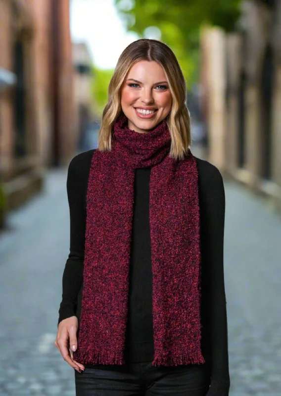 Scarves for beach outings -Mucros Cara Scarf | Burgundy