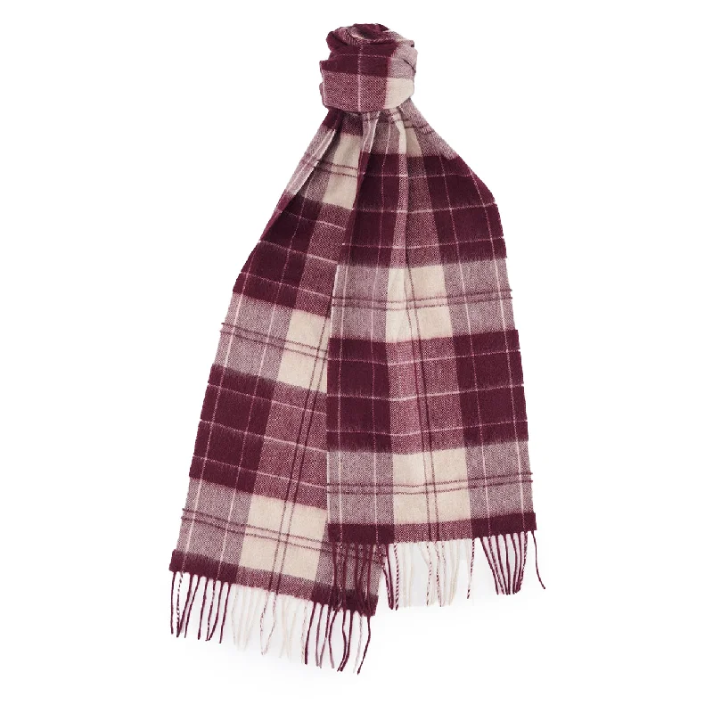 Scarves in budget styles -Barbour Tartan Scarf Cabernet