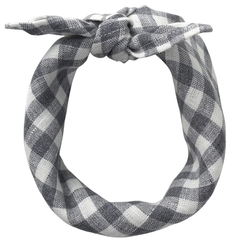 Scarves with velvet finish -lalaby Elephant Check Eddie Scarf